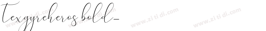 texgyreheros bold字体转换